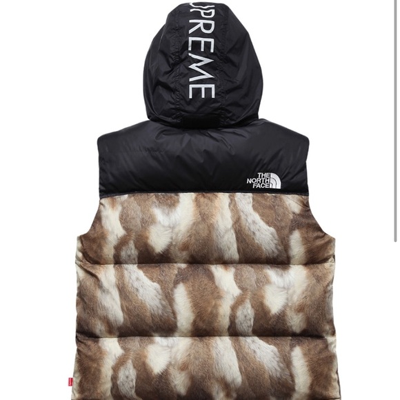 supreme north face fur